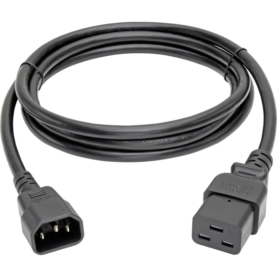 Eaton Tripp Lite Series Power Cord, C19 to C14 - 10A, 100-250V, 16 AWG, 6 ft. (1.83 m), Black — P047-006-10A