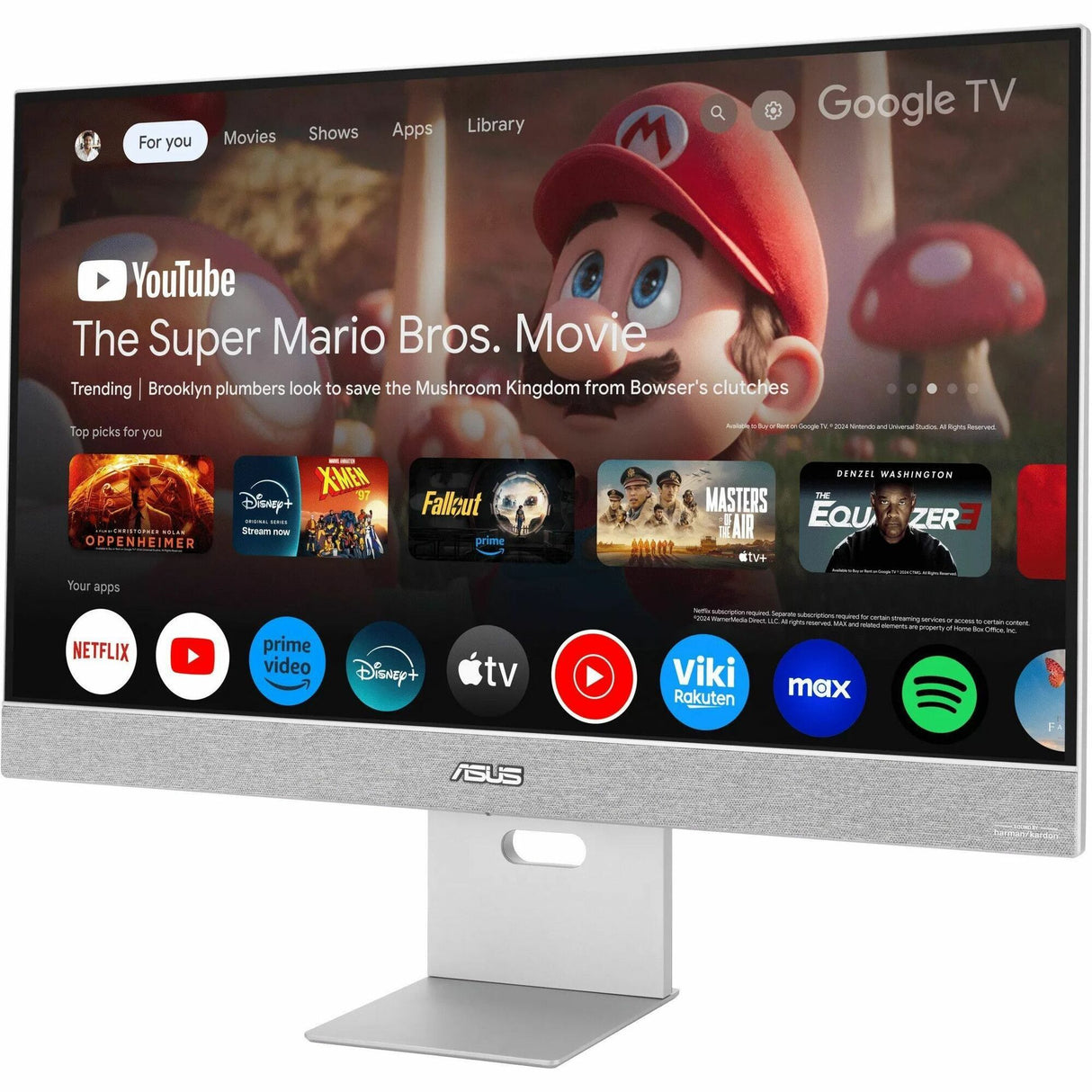 Asus ZenScreen MS27UC 27" Class 4K UHD Smart LED Monitor - 16:9 - Silver — MS27UC