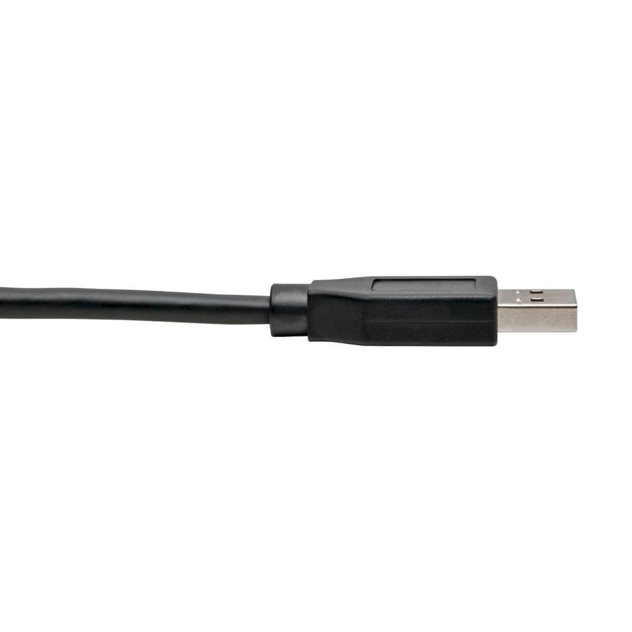 Eaton Tripp Lite Series USB-C to USB-A Cable (M/M), Right-Angle C, USB 3.2 Gen 1 (5 Gbps), Thunderbolt 3 Compatible, 3 ft. (0.91 m) — U428-003-CRA