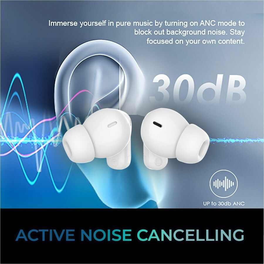 Adesso Xtream T2 Bluetooth Wireless Earbuds with ANC and Built-in Microphone — Xtream T2