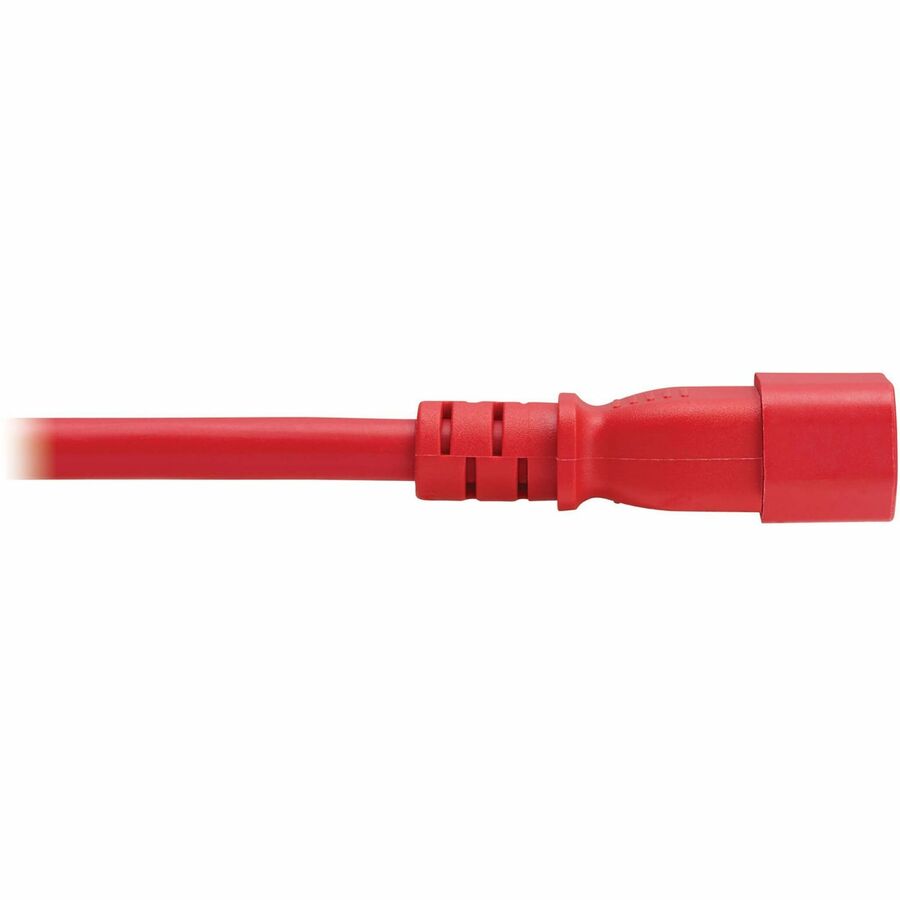 Eaton Tripp Lite Series Power Cord, C14 to C21 - Heavy-Duty, 15A, 250V, 14 AWG, 2.5 ft. (0.76 m), Red — P037-2P5-ARD