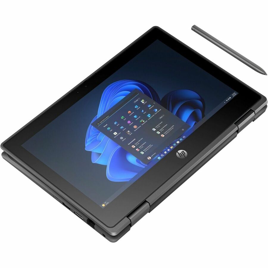 HP Fortis Flip G1i 11.6" Touchscreen Convertible 2 in 1 Notebook - HD - Intel N-Series N250 - 8 GB - 256 GB SSD - English Keyboard - Jet Black - Smart Buy — B6LD3UT#ABA