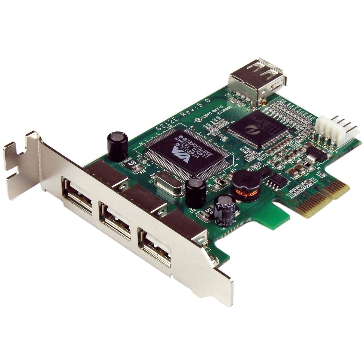 StarTech.com 4-port PCI Express LP USB Adapter Card — PEXUSB4DP
