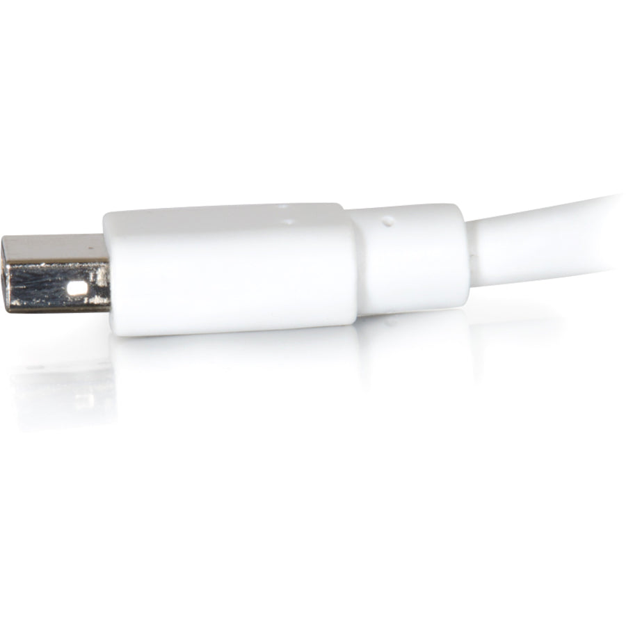 C2G 3ft Mini DisplayPort Cable 4K 30Hz - White — 54410