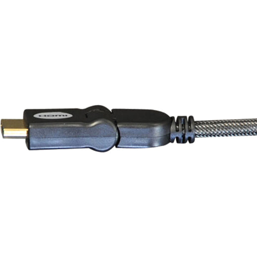 Eaton Tripp Lite Series High-Speed HDMI Cable with Swivel Connectors, Digital Video with Audio, UHD 4K (M/M), 10 ft. (3.05 m) — P568-010-SW