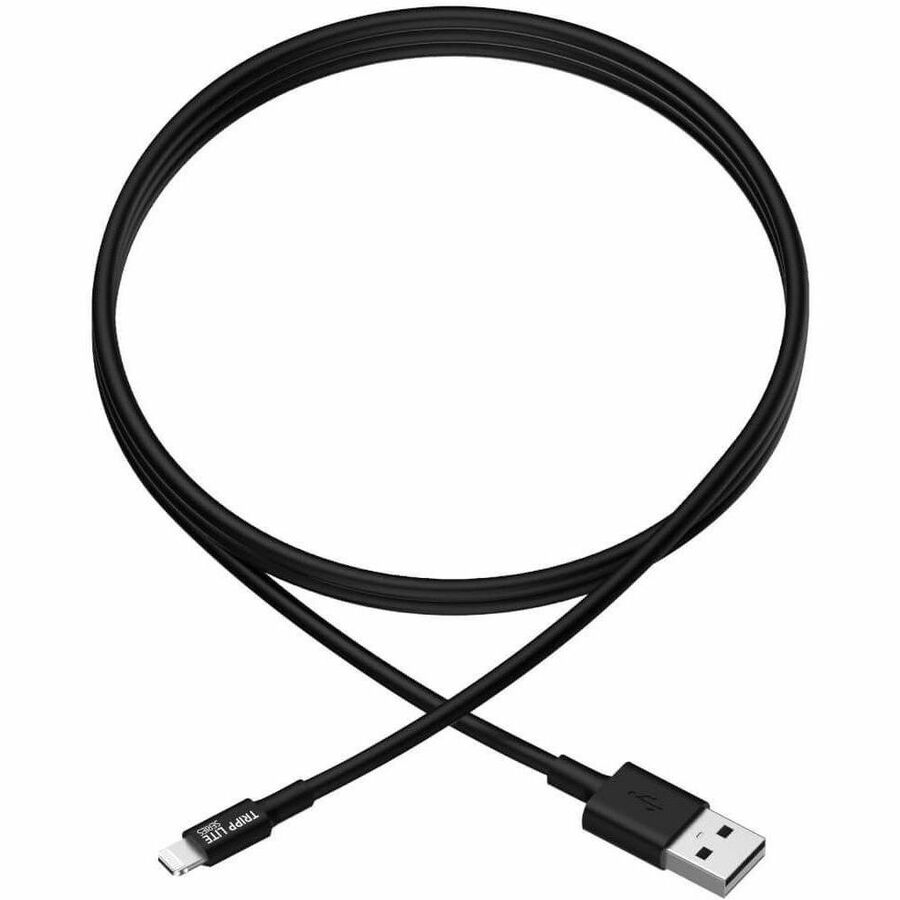 Eaton Tripp Lite Series USB-A to Lightning Sync/Charge Cable (M/M) - MFi Certified, Black, 3 ft. (0.9 m) — M100-003-BK
