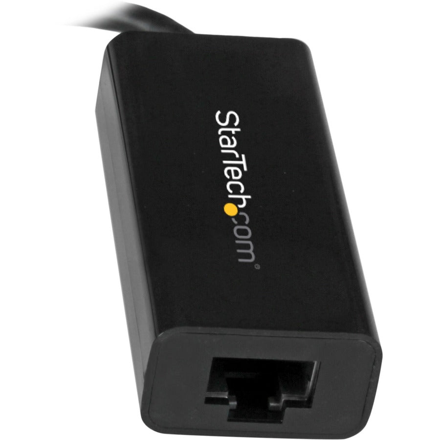 StarTech.com USB C to Gigabit Ethernet Adapter - Thunderbolt 3 - 10/100/1000Mbps - Black — US1GC30B