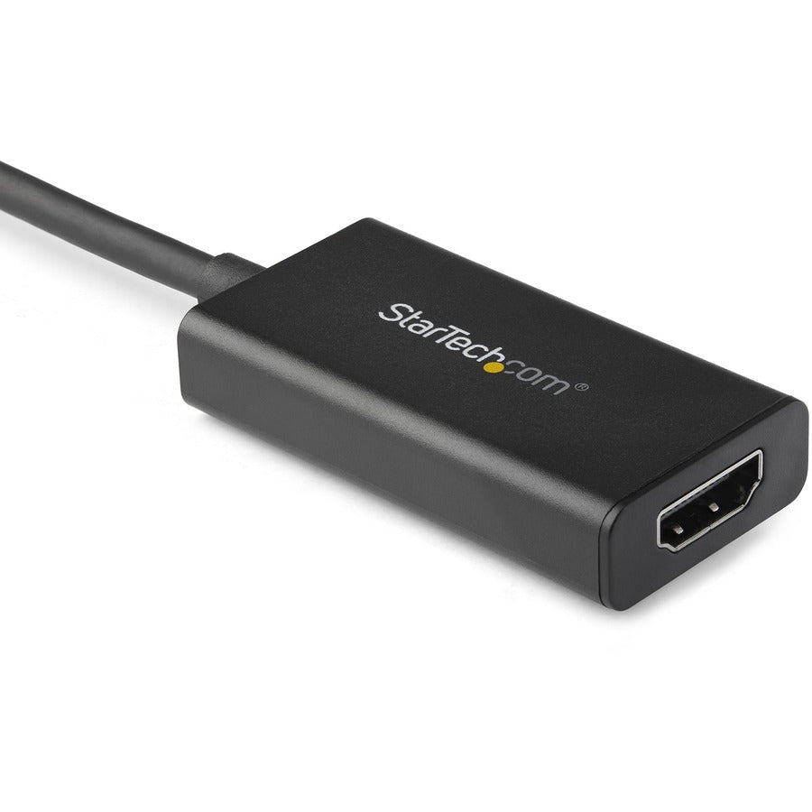 StarTech.com DisplayPort to HDMI Adapter, 4K 60Hz HDR10 Active DisplayPort 1.4 to HDMI 2.0b Converter, Latching DP Connector, DP to HDMI — DP2HD4K60H