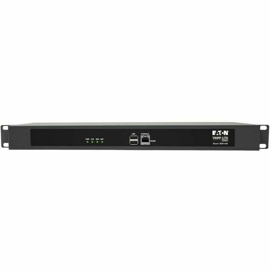 Eaton Tripp Lite Series 48-Port Console Server, USB Ports (2) - Dual GbE NIC, 4 Gb Flash, Desktop/1U Rack, TAA — B097-048