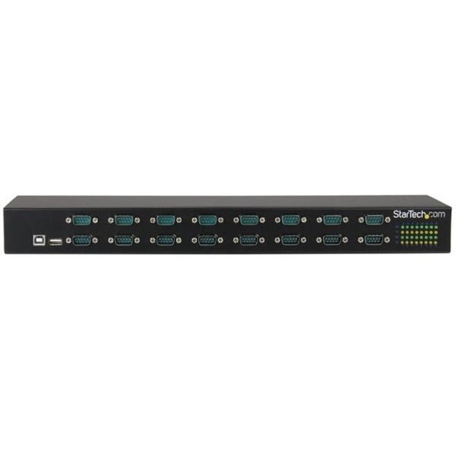 StarTech.com USB to Serial Hub - 16 Port - COM Port Retention - Rack Mount and Daisy Chainable - USB to RS232 Hub — ICUSB23216FD