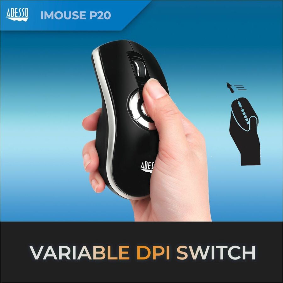 Adesso Wireless presenter mouse (Air Mouse Elite) — iMouseP20