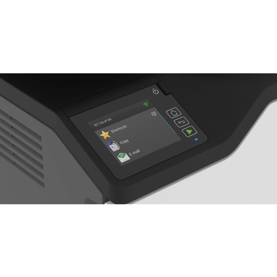 Lexmark CX431adw Laser Multifunction Printer-Color-Copier/Fax/Scanner-26 ppm Mono/26 ppm Color Print-2400x600 dpi Print-Automatic Duplex Print-75000 Pages-251 sheets Input-600 dpi Optical Scan-Color Fax-Wireless LAN — 40N9370