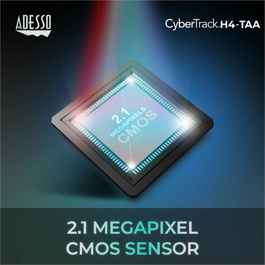 Adesso 1080P HD USB Webcam with Built-in Microphone TAA Compliant — Cybertrack H4-TAA