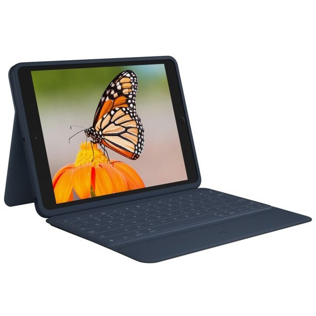 Logitech Rugged Combo 3 Rugged Keyboard/Cover Case (Folio) Apple, Logitech iPad (8th Generation), iPad (7th Generation), iPad (9th Generation) Tablet - Blue — 920-009320