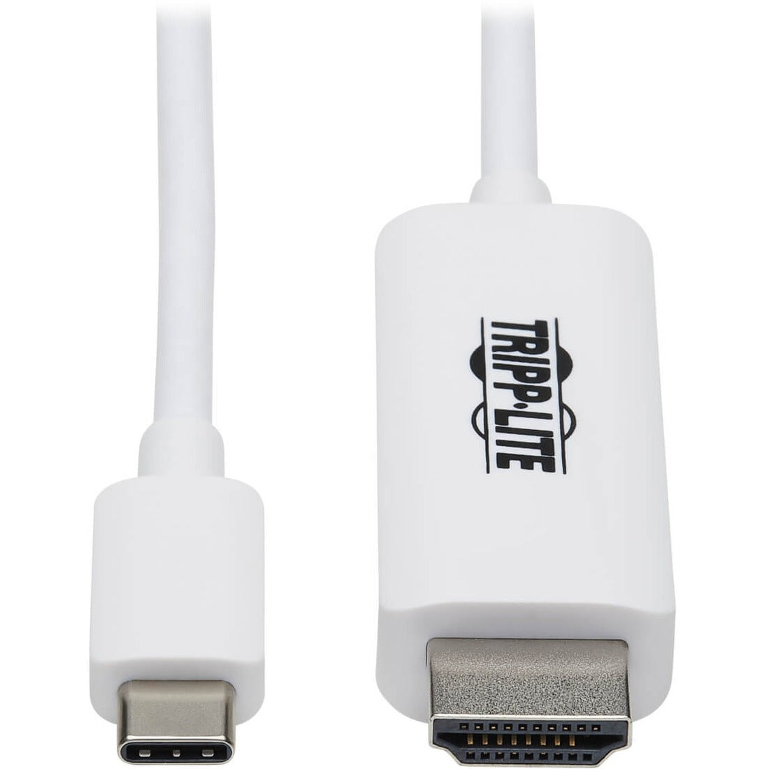 Eaton Tripp Lite Series USB-C to HDMI Adapter Cable (M/M), 4K, 4:4:4, Thunderbolt 3 Compatible, White, 6 ft. (1.8 m) — U444-006-HWE