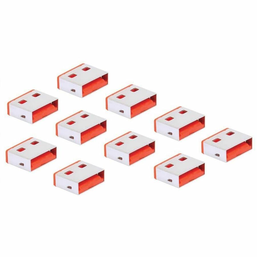 Eaton Tripp Lite Series USB-A Port Blockers, Red, 10 Pack, TAA — U2BLOCK-A10-RD