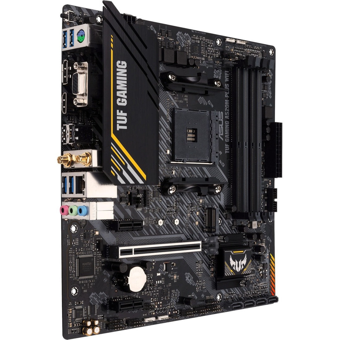 TUF GAMING A520M-PLUS WIFI Gaming Desktop Motherboard - AMD A520 Chipset - Socket AM4 - Micro ATX — TUFGAMINGA520M-PLUSWIF
