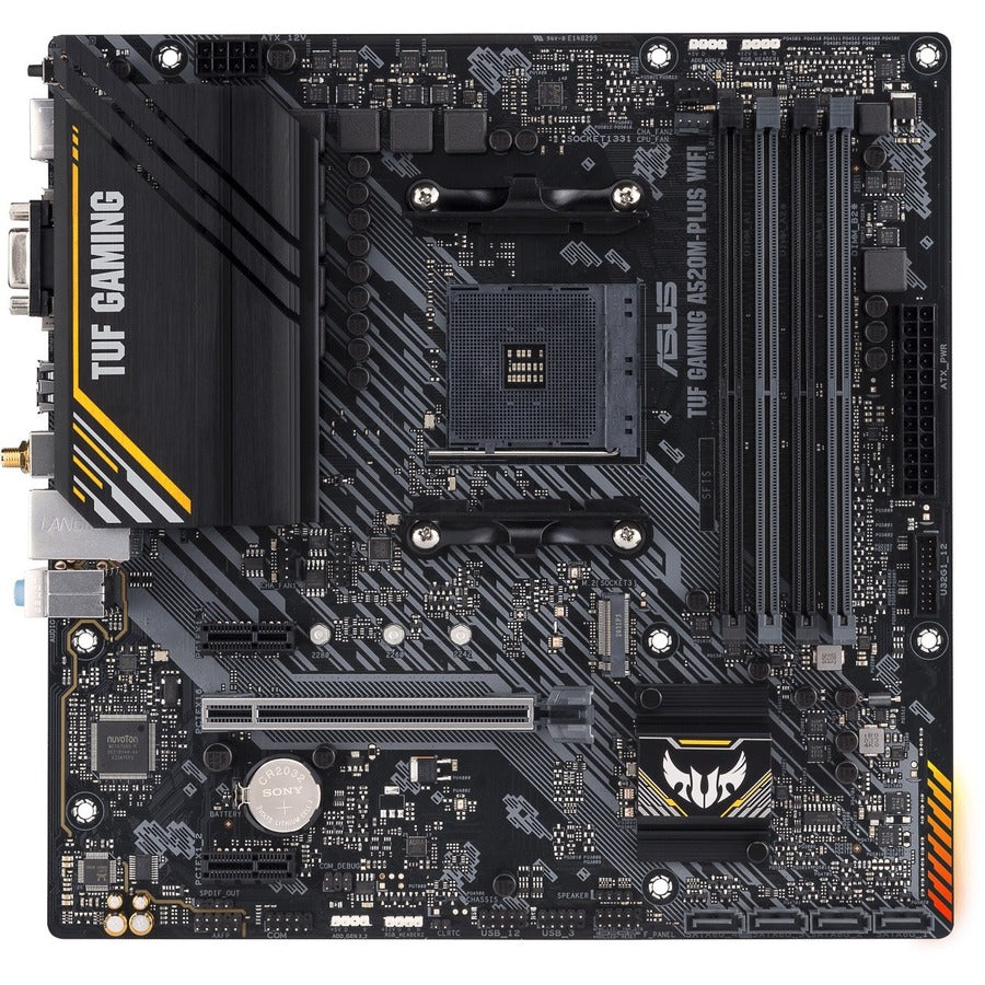 TUF GAMING A520M-PLUS WIFI Gaming Desktop Motherboard - AMD A520 Chipset - Socket AM4 - Micro ATX — TUFGAMINGA520M-PLUSWIF