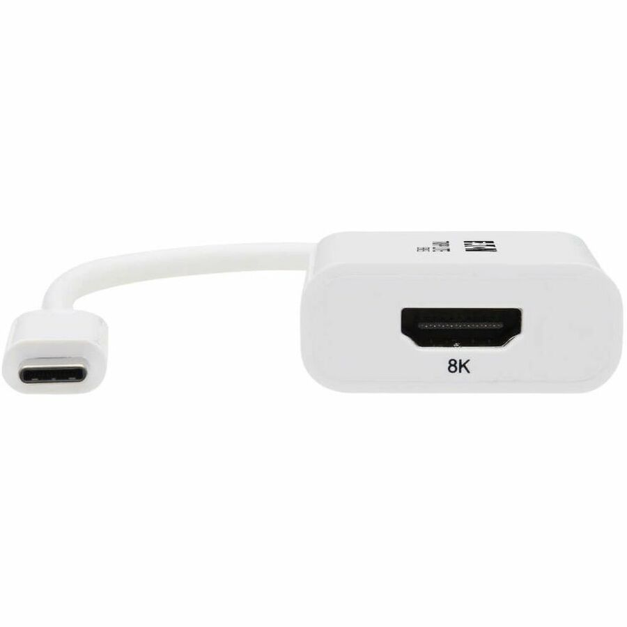Eaton Tripp Lite Series USB-C to HDMI Adapter (M/F) - 8K 60 Hz, HDR, 4:4:4, HDCP 2.3, White — U444-06N-HD8K6W