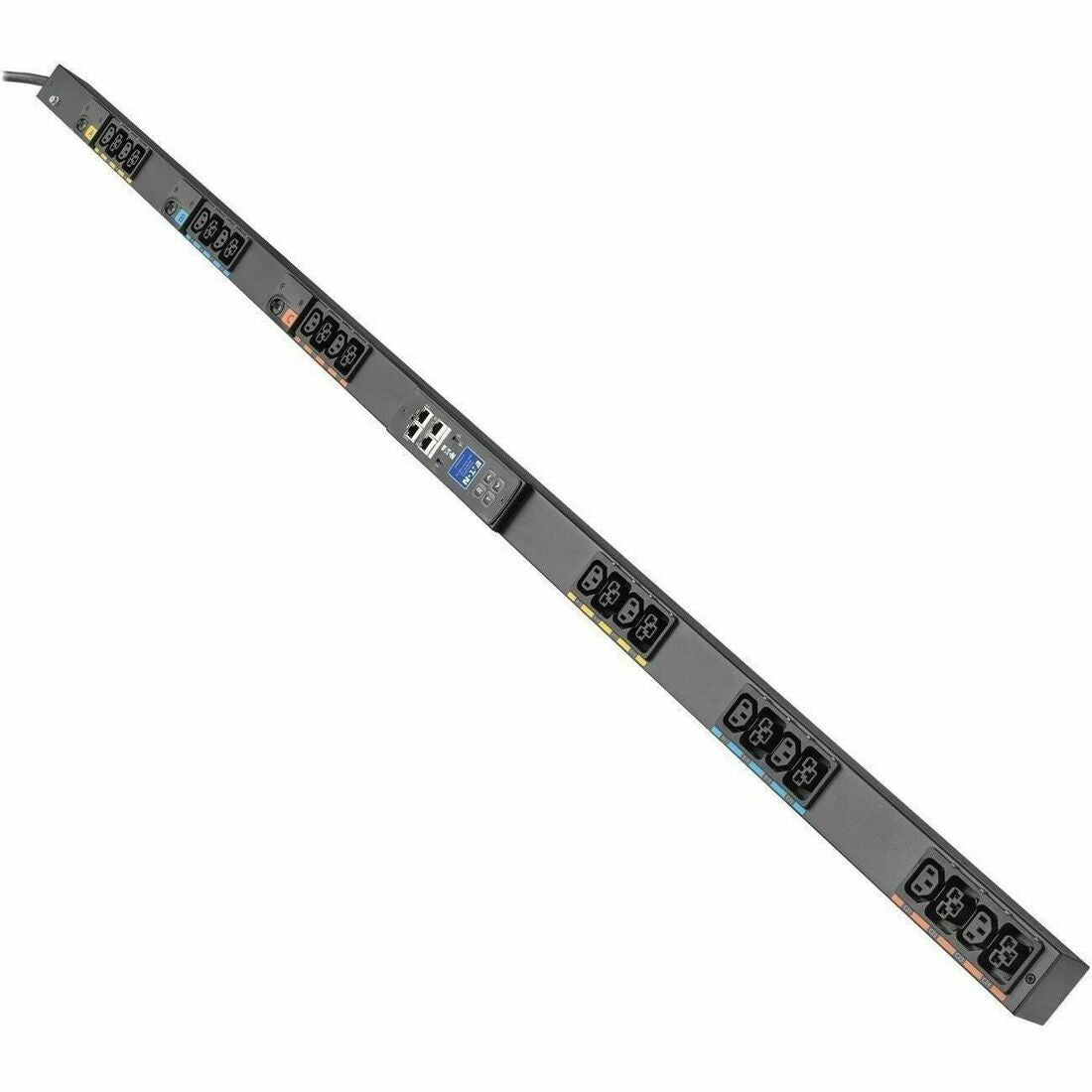 Eaton 3-Phase Managed Rack PDU G4, 120/208V, 24 Outlets, 16A, 5.8kW, L21-20 Input, 10 ft. Cord, 0U Vertical — EVMA2120A