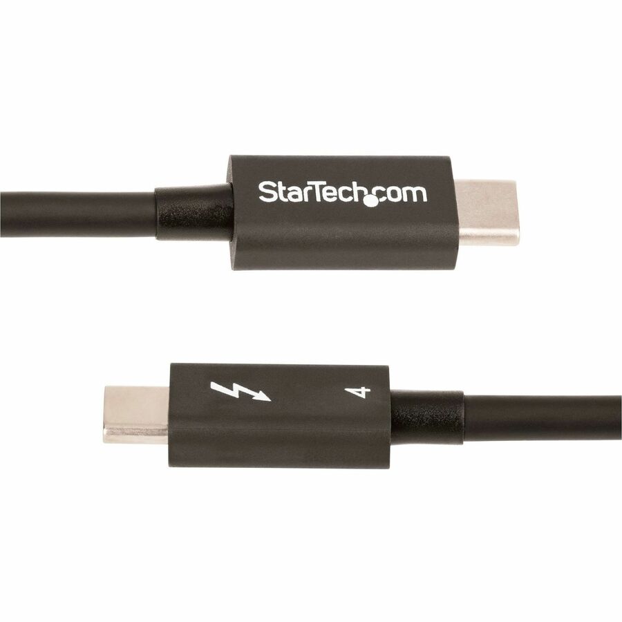StarTech.com 1.6ft/50cm Thunderbolt 4 Cable, 40Gbps, 100W PD, 4K/8K Video, Intel-Certified, Compatible w/Thunderbolt 3/USB 3.2/DisplayPort — TBLT4MM50CM