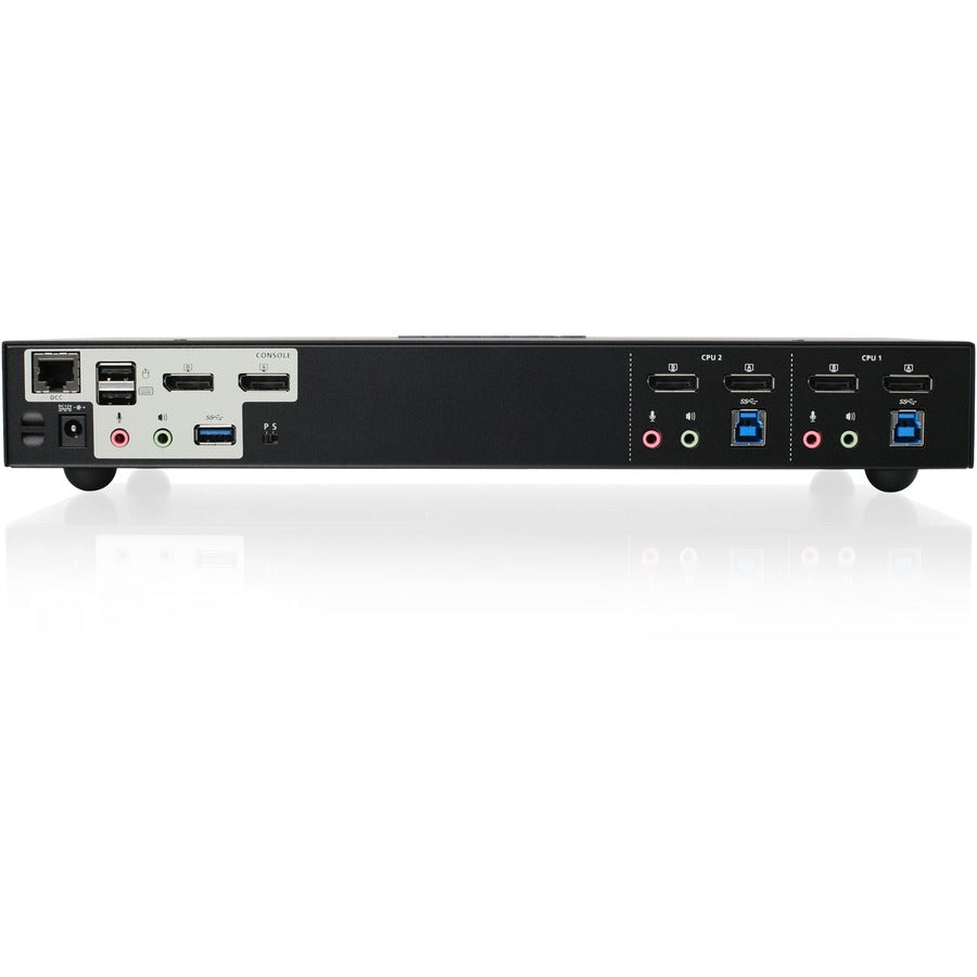 IOGEAR 2-Port 4K Dual View DisplayPort KVMP with USB 3.0 Hub and Audio (TAA) — GCS1942