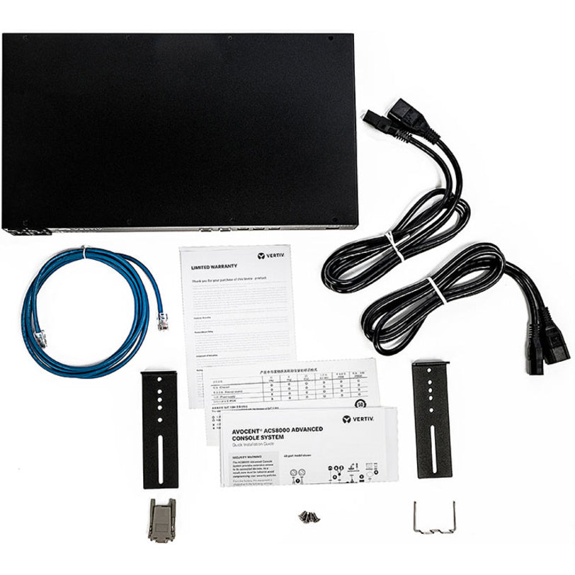 Vertiv Avocent 8-port ACS8000 Console System with dual AC Power Supply, non-TAA — ACS8008MDAC-400