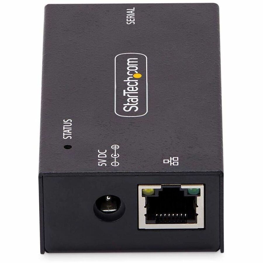 StarTech.com 1-Port Serial to Ethernet Adapter, IP Serial Device Server For Remote RS232 Devices, Wall/DIN Rail Mount, LAN To DB9 Converter — I13-SERIAL-ETHERNET