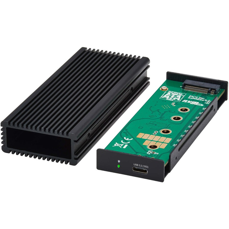 Eaton Tripp Lite Series USB-C to M.2 NVMe and SATA SSD (M-Key) Gaming Enclosure Adapter - USB 3.2 Gen 2 (10 Gbps), LEDs — U457-1M2-NVME-L
