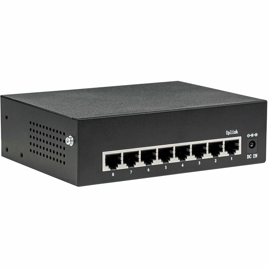 Eaton Tripp Lite Series 8-Port 10/100/1000 Mbps Desktop Gigabit Ethernet Unmanaged Switch with PoE+, 60W, Metal Enclosure — NG8POE-1