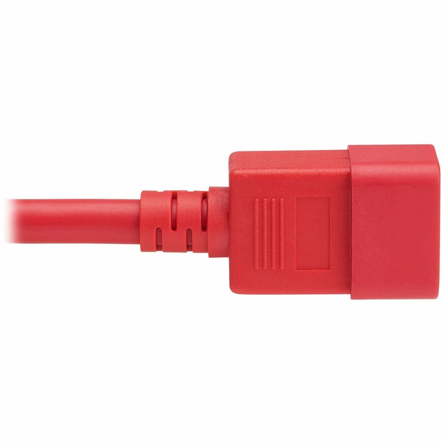 Eaton Tripp Lite Series Power Cord, C20 to C21 - Heavy-Duty, 20A, 250V, 12 AWG, 4 ft. (1.2 m), Red — P035-004-ARD