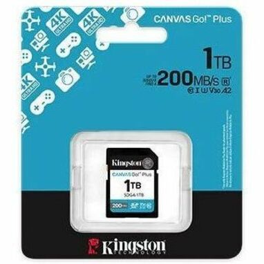 Kingston Canvas Go! Plus 1 TB Class 10/UHS-I (U3) V30 SDXC — SDG4/1TB