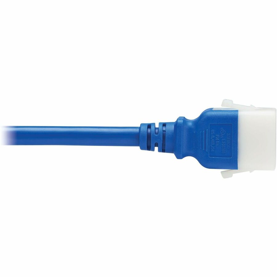 Eaton Tripp Lite Series PDU Power Cords, C19 to P-Lock C20 - Heavy-Duty, 20A, 250V, 12 AWG, 4 ft. (1.2 m), Blue, 6 Pack — P036-E04-ABL-6