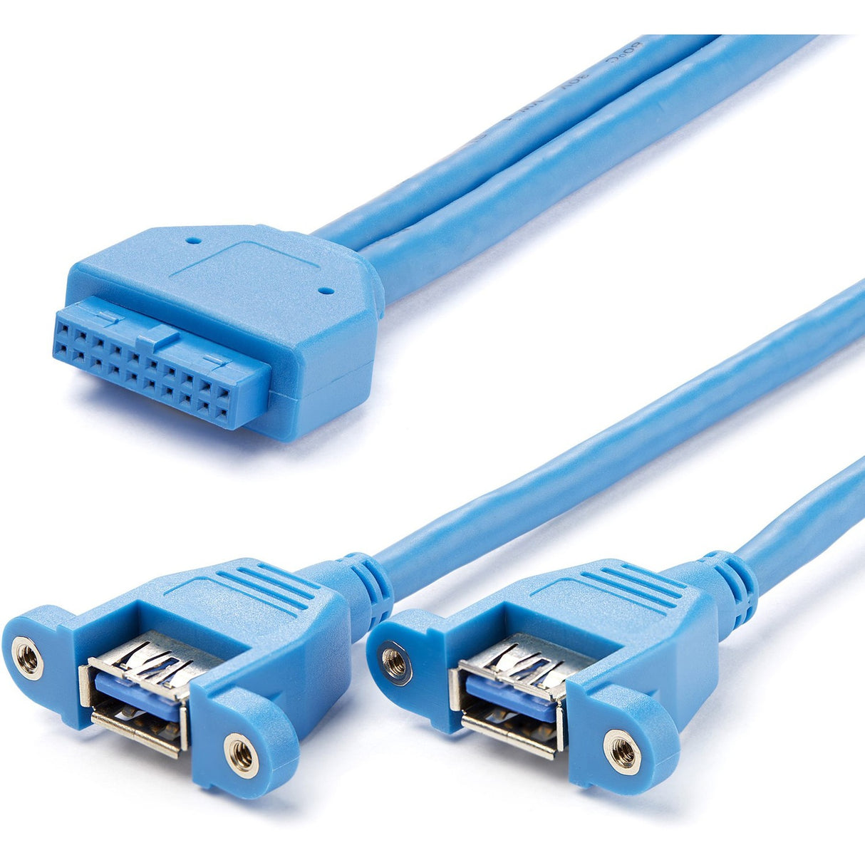 StarTech.com 2 Port Panel Mount USB 3.0 (5Gbps) Cable - USB A to Motherboard Header Cable F/F — USB3SPNLAFHD