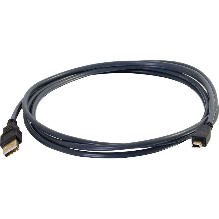 C2G Ultima Series 9.8ft USB A to USB Mini B Cable - USB to Mini B Cable - USB 2.0 - Black - M/M — 29652