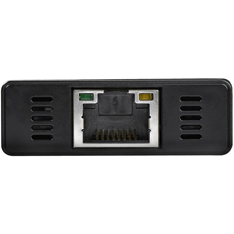 StarTech.com 3 Port Portable USB 3.0 Hub with Gigabit Ethernet Adapter NIC - 5Gbps - Aluminum w/ Cable — ST3300GU3B