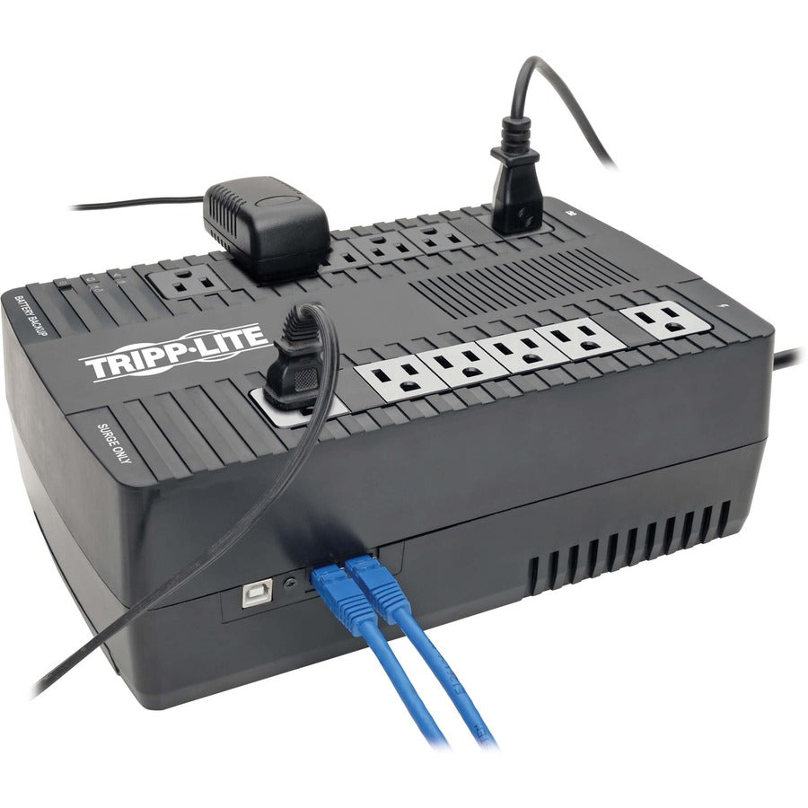 Eaton Tripp Lite Series 900VA 480W Line-Interactive UPS - 12 NEMA 5-15R Outlets, AVR, 120V, 50/60 Hz, USB, Desktop/Wall Mount — AVR900U