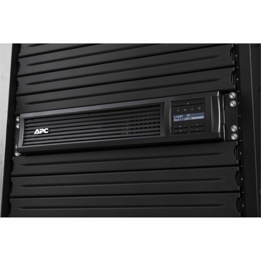 APC Smart-UPS, Line Interactive, 3kVA, Rackmount 2U, 120V, 6x NEMA 5-15R+2x NEMA 5-20R outlets, Network Card, AVR, LCD — SMT3000RM2UNC