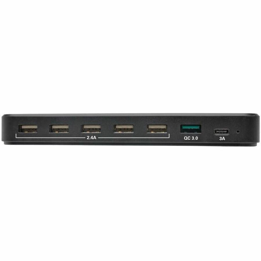 Eaton Tripp Lite Series 7-Port USB Charging Station with Quick Charge 3.0, USB-C Port, Device Storage, 5V 4A (60W) USB Charge Output — U280-007-CQC-ST