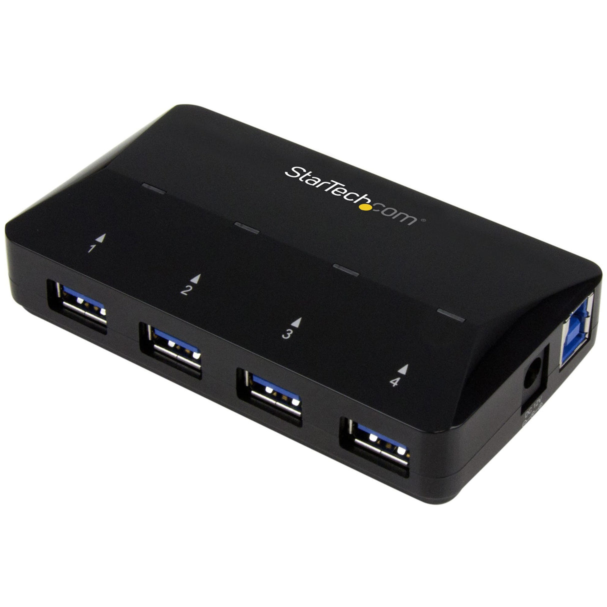 StarTech.com 4-Port USB 3.0 Hub plus Dedicated Charging Port - 5Gbps - 1 x 2.4A Port - Desktop USB Hub and Fast-Charging Station — ST53004U1C
