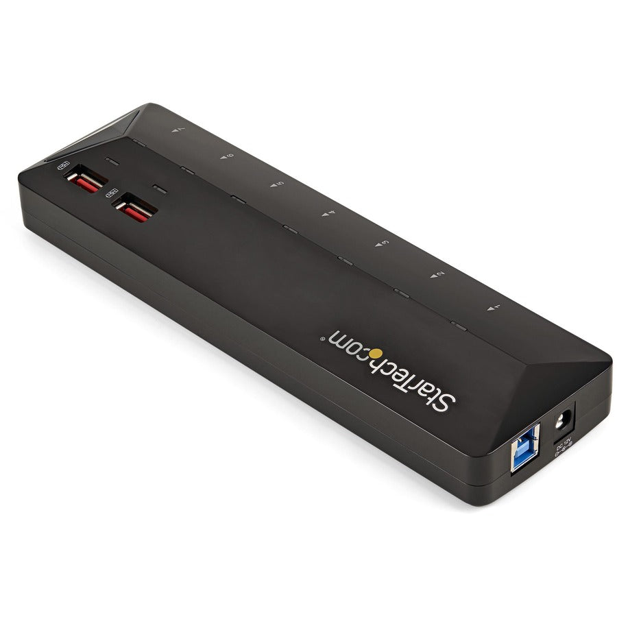 StarTech.com 7-Port USB 3.0 Hub plus Dedicated Charging Ports - 2 x 2.4A Ports - Desktop USB Hub and Fast-Charging Station — ST93007U2C