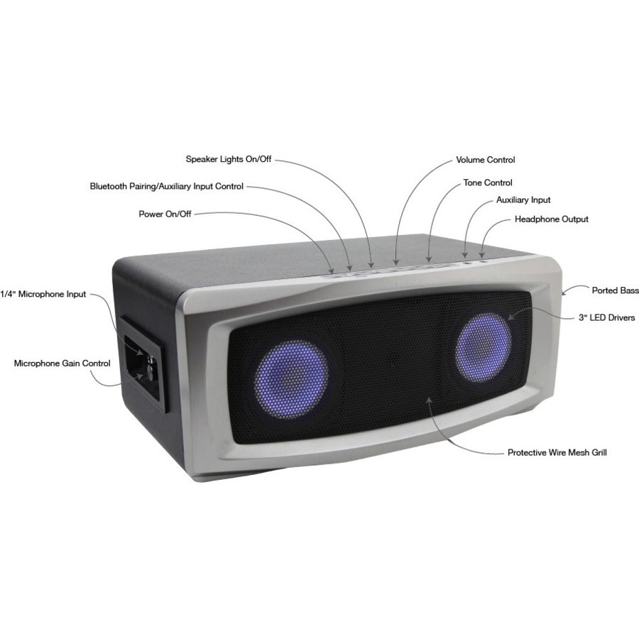 Cyber Acoustics Media.VOX CA-7100BT Bluetooth Speaker System - 30 W RMS — CA-7100BT