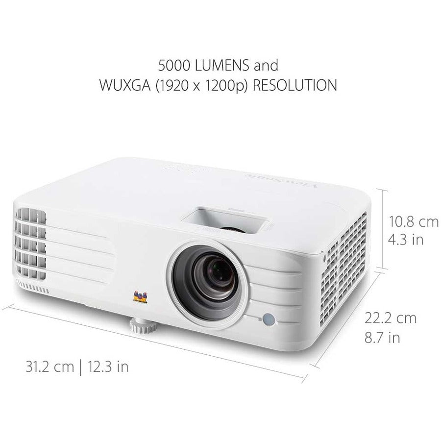 ViewSonic PG701WU 3500 Lumens WUXGA Projector with Vertical Keystone Dual 3D Ready HDMI Inputs and Low Input Latency for Home and Office — PG701WU