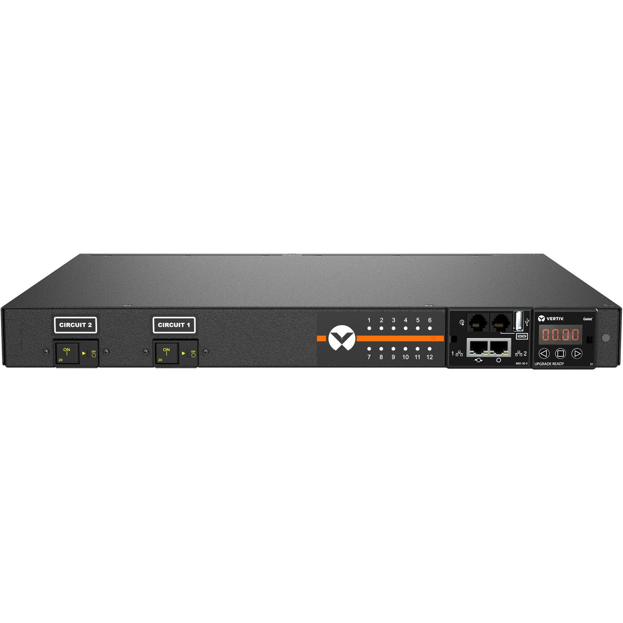 Vertiv Geist Switched Rack PDU - 1U Rack| 30A| C13/C19| L6-30P| Horizontal PDU — VP53100