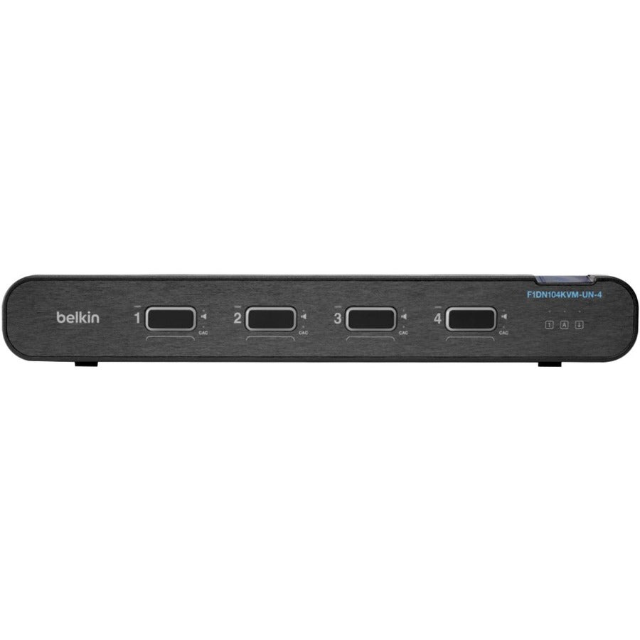 Belkin Universal 2nd Gen Secure KVM Switch, 4-Port Single Head w/ CAC — F1DN104KVM-UN-4