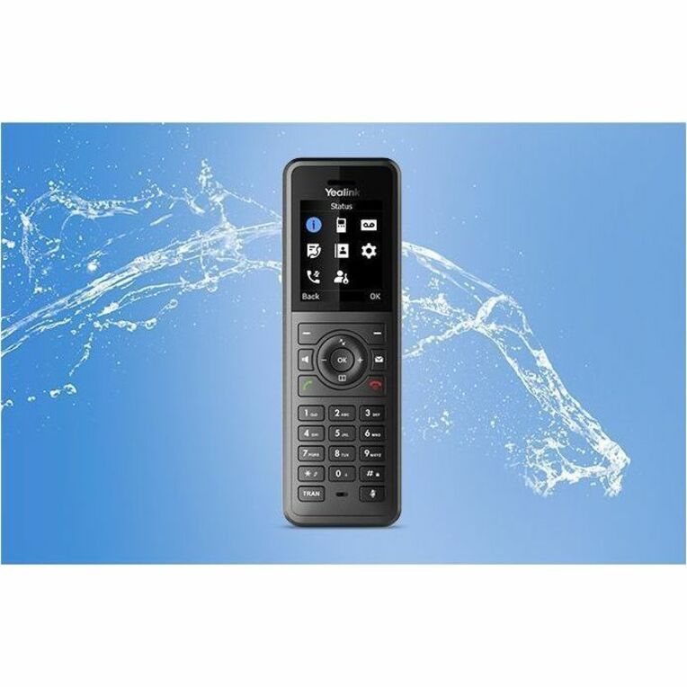 Yealink W77P IP Phone - Cordless - Corded - DECT, Bluetooth - Desktop, Wall Mountable - Black, Classic Gray — 1302027