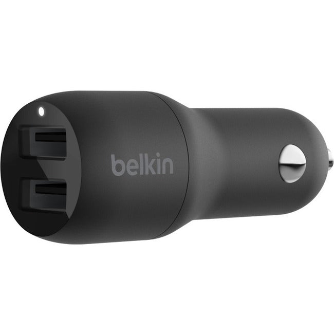Belkin BoostCharge Dual USB-A Car Charger 24W — CCB001btBK