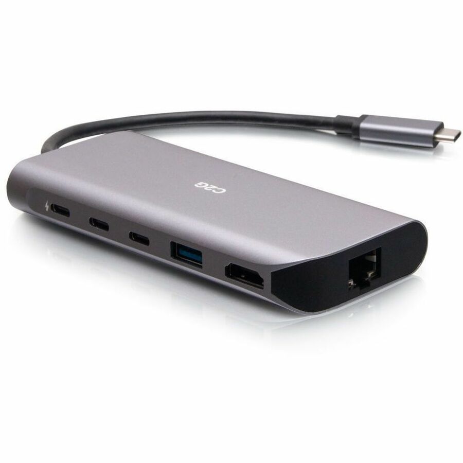 C2G USB-C® 4.0 6-in-1 Mini Docking Station with HDMI®, USB-A, Ethernet, and USB-C® 85W- 8K 60HZ — C2G54551