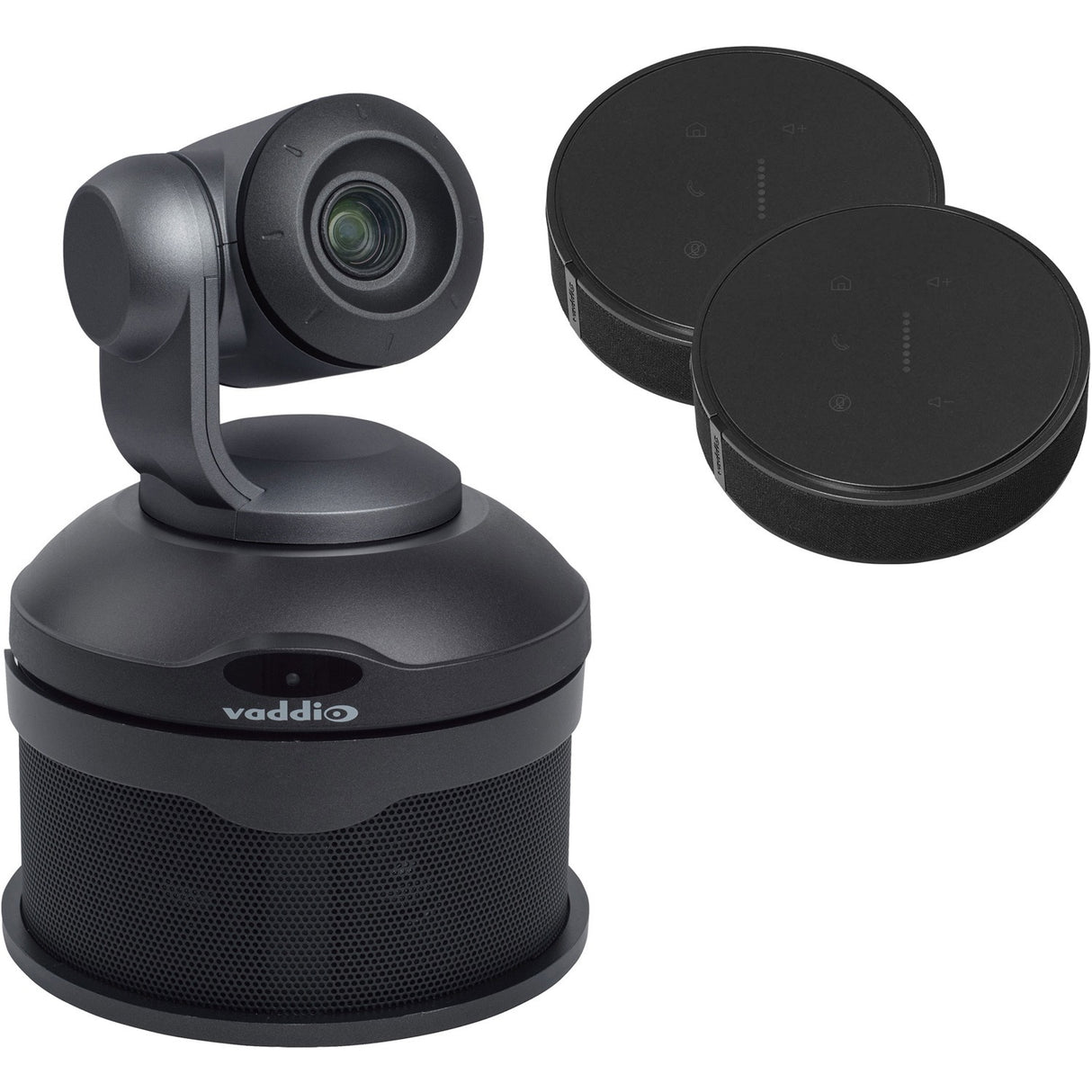 Vaddio ConferenceSHOT AV HD Video Conferencing System - Includes PTZ Camera, AV Speaker, and Two TableMIC Microphones — 999-99950-400B