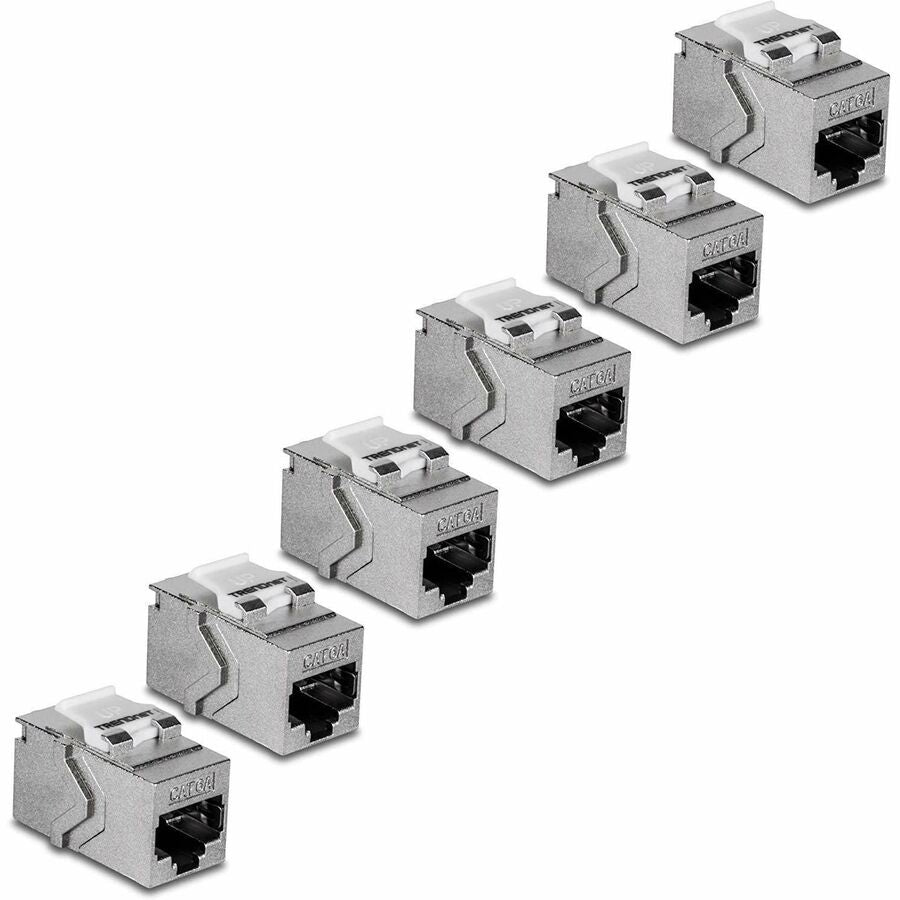 TRENDnet Cat6A RJ-45 Keystone Inline Coupler (6-Pack) — TC-KC06C6A